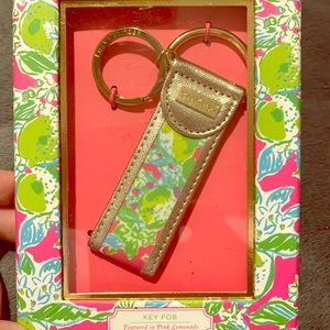 LILLY PULITZER Pink Lemonade Key Fob | NWT